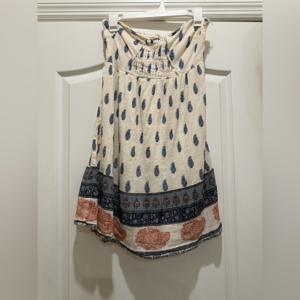 O'Neill Cream and Blue Mini Dress